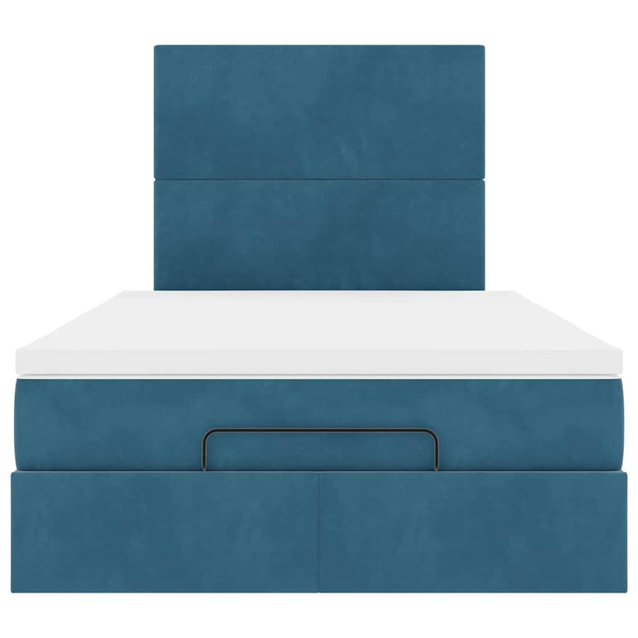 Ottoman bed met matrassen en LED's 120x190cm fluweel