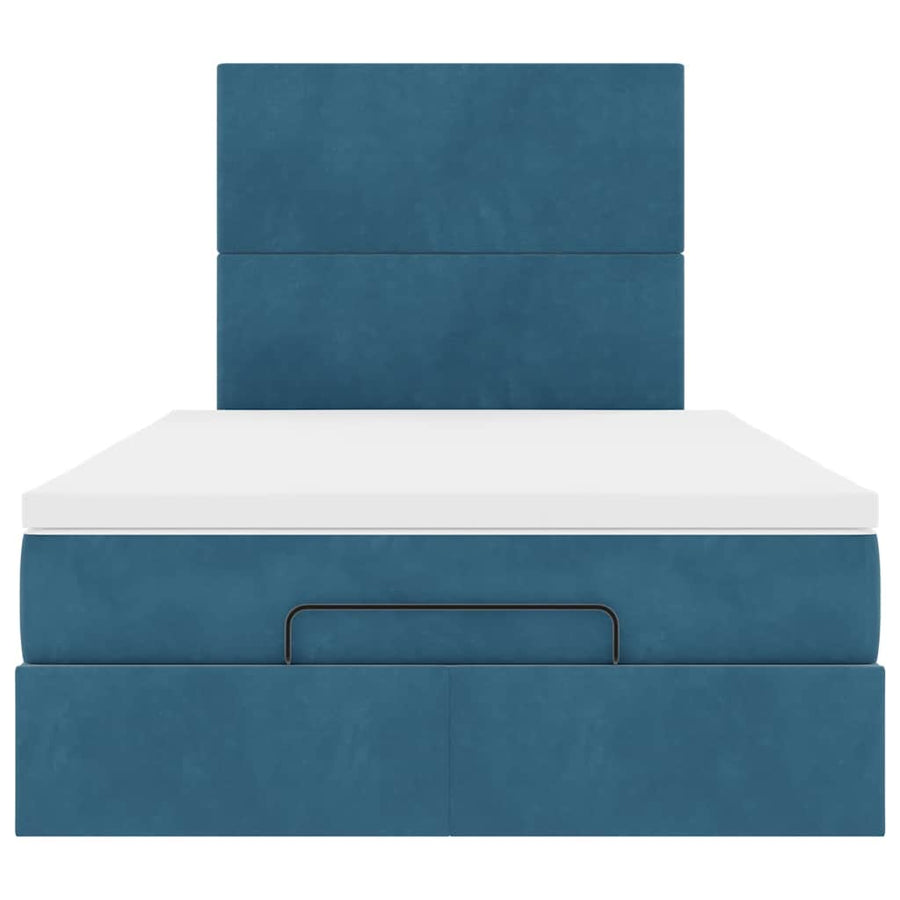 Ottoman bed met matrassen en LED's 120x190cm fluweel