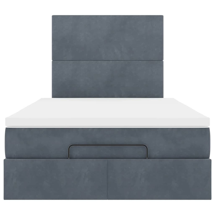 Ottoman bed met matrassen en LED's 120x200cm fluweel