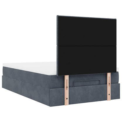 Ottoman bed met matrassen en LED's 120x200cm fluweel