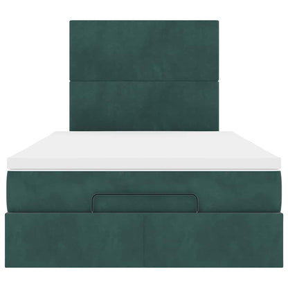 Ottoman bed met matrassen en LED's 120x200cm fluweel