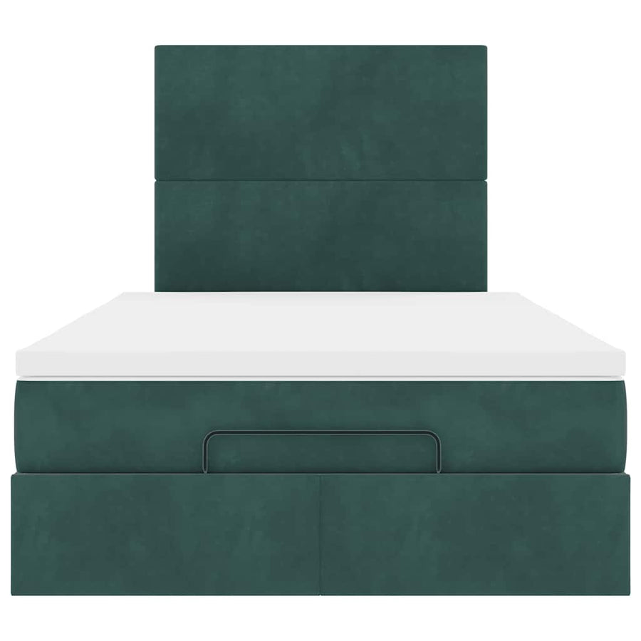 Ottoman bed met matrassen en LED's 120x200cm fluweel