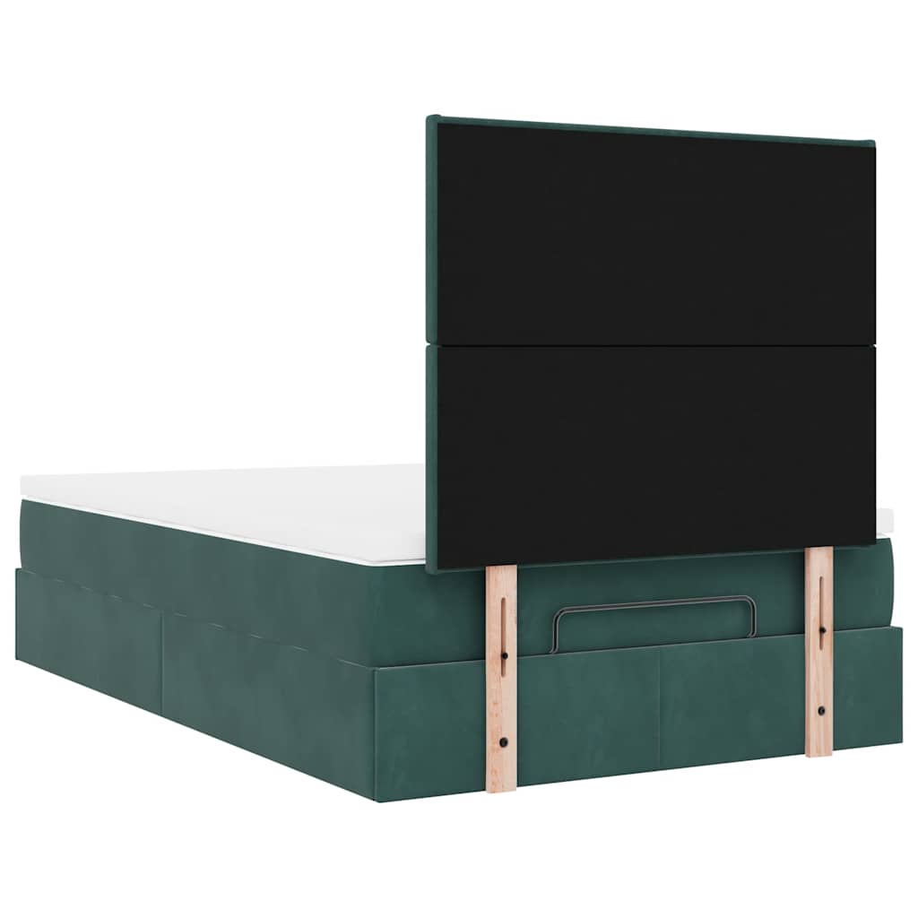 Ottoman bed met matrassen en LED's 120x200cm fluweel