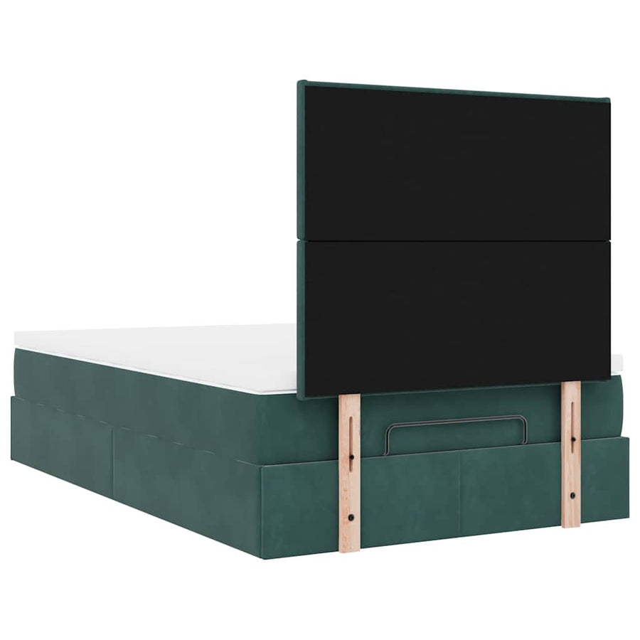 Ottoman bed met matrassen en LED's 120x200cm fluweel