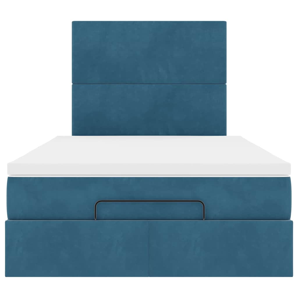 Ottoman bed met matrassen en LED's 120x200cm fluweel