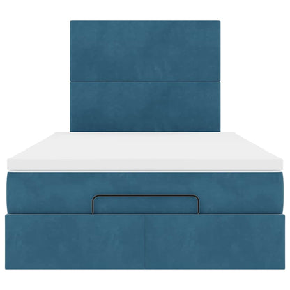 Ottoman bed met matrassen en LED's 120x200cm fluweel