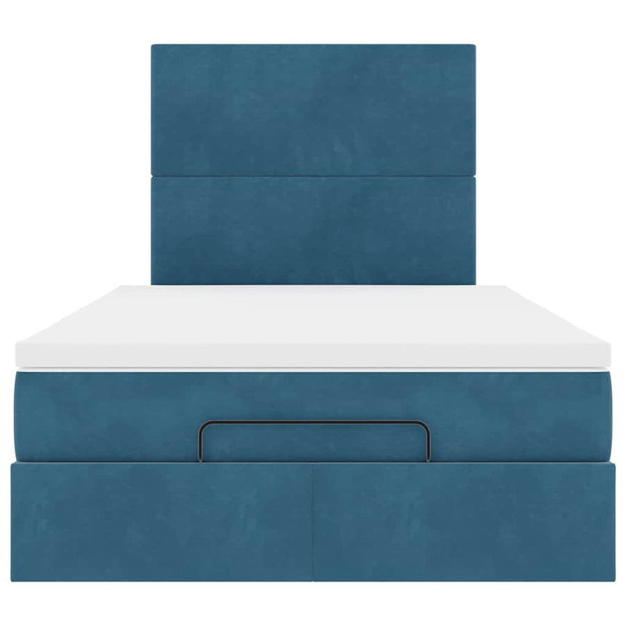 Ottoman bed met matrassen en LED's 120x200cm fluweel