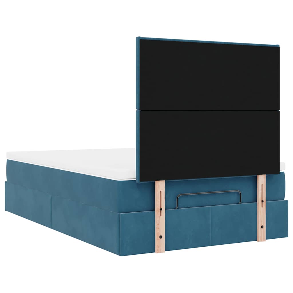 Ottoman bed met matrassen en LED's 120x200cm fluweel