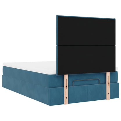 Ottoman bed met matrassen en LED's 120x200cm fluweel