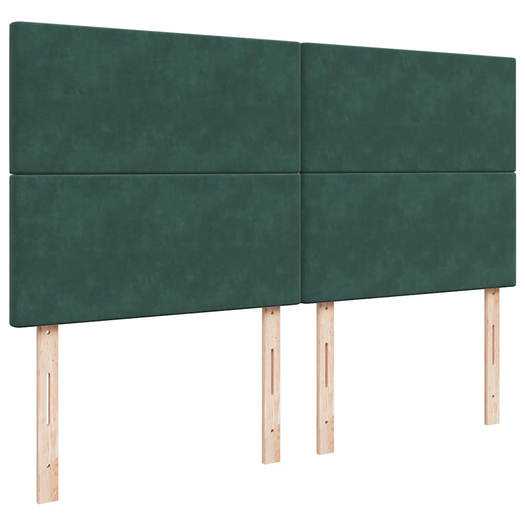 Ottoman bed met matrassen en LED's 180x200cm fluweel