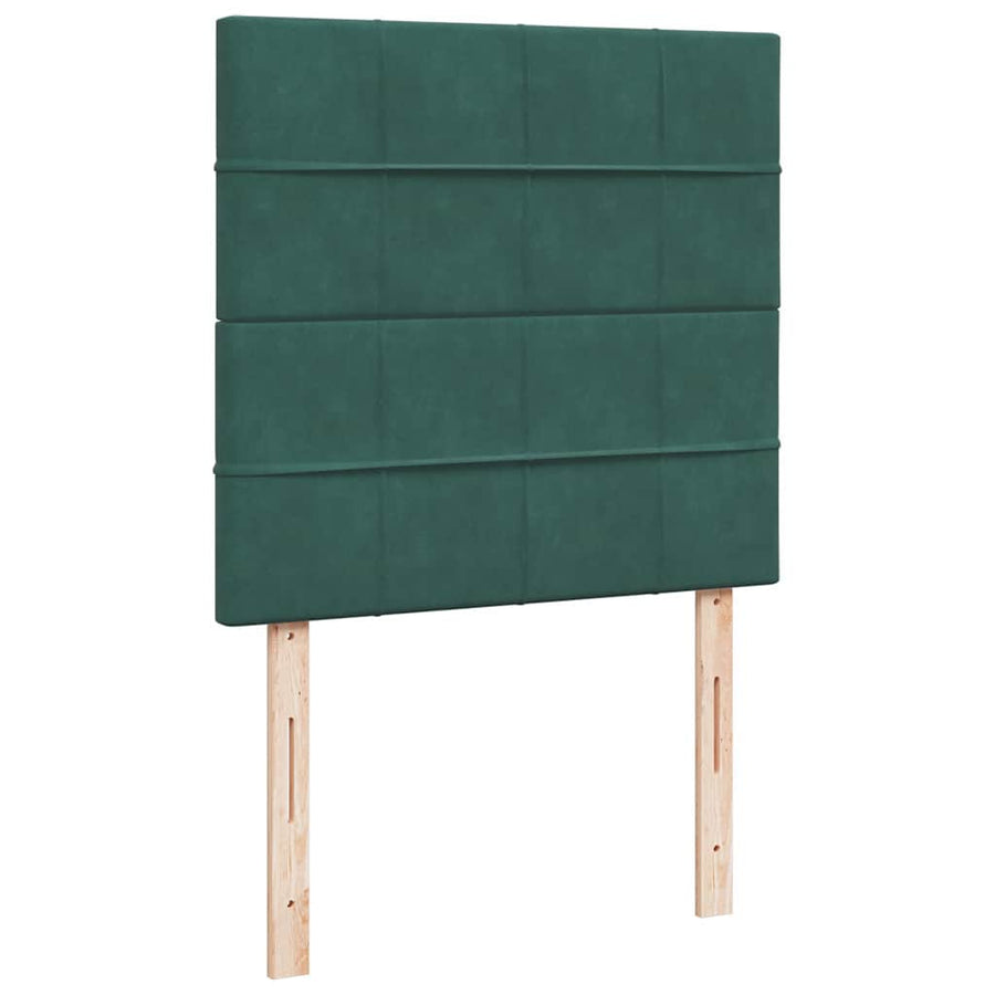 Ottoman bed met matrassen en LED's 100x200cm fluweel