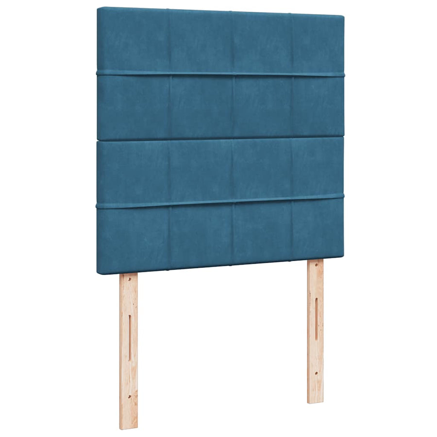 Ottoman bed met matrassen en LED's 100x200cm fluweel