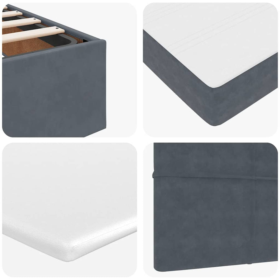 Ottoman bed met matrassen en LED's 120x190cm fluweel