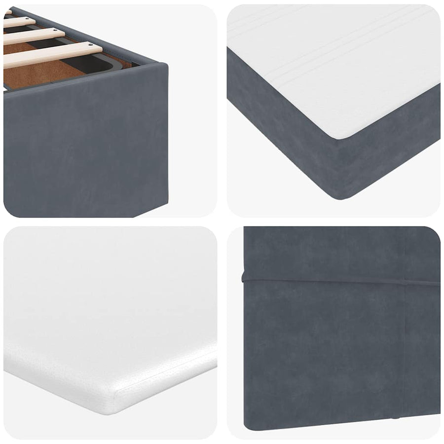 Ottoman bed met matrassen en LED's 120x200cm fluweel