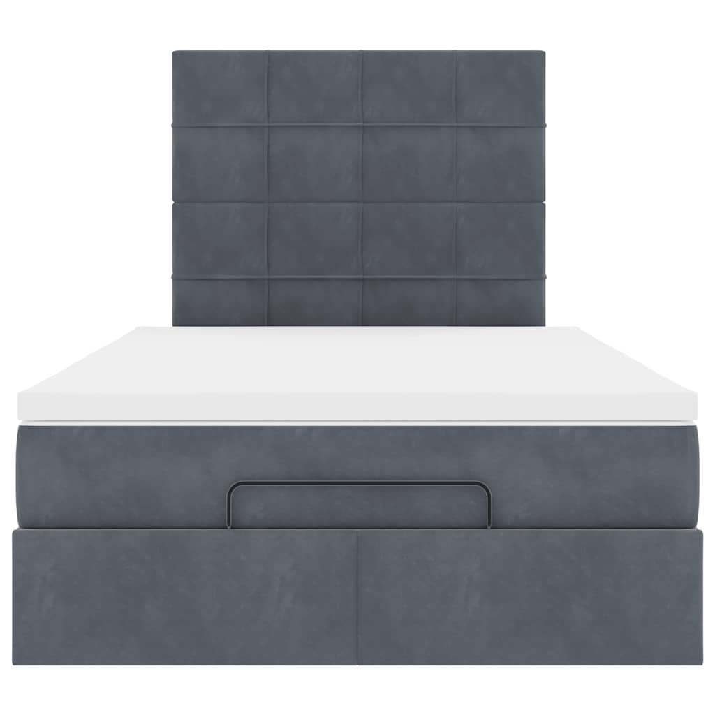 Ottoman bed met matrassen en LED's 120x200cm fluweel