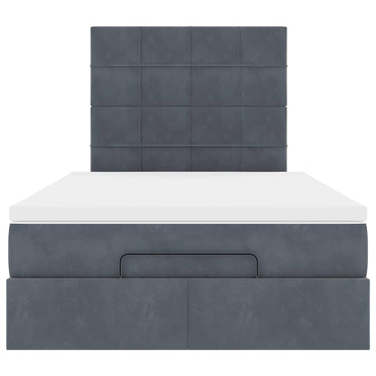 Ottoman bed met matrassen en LED's 120x200cm fluweel