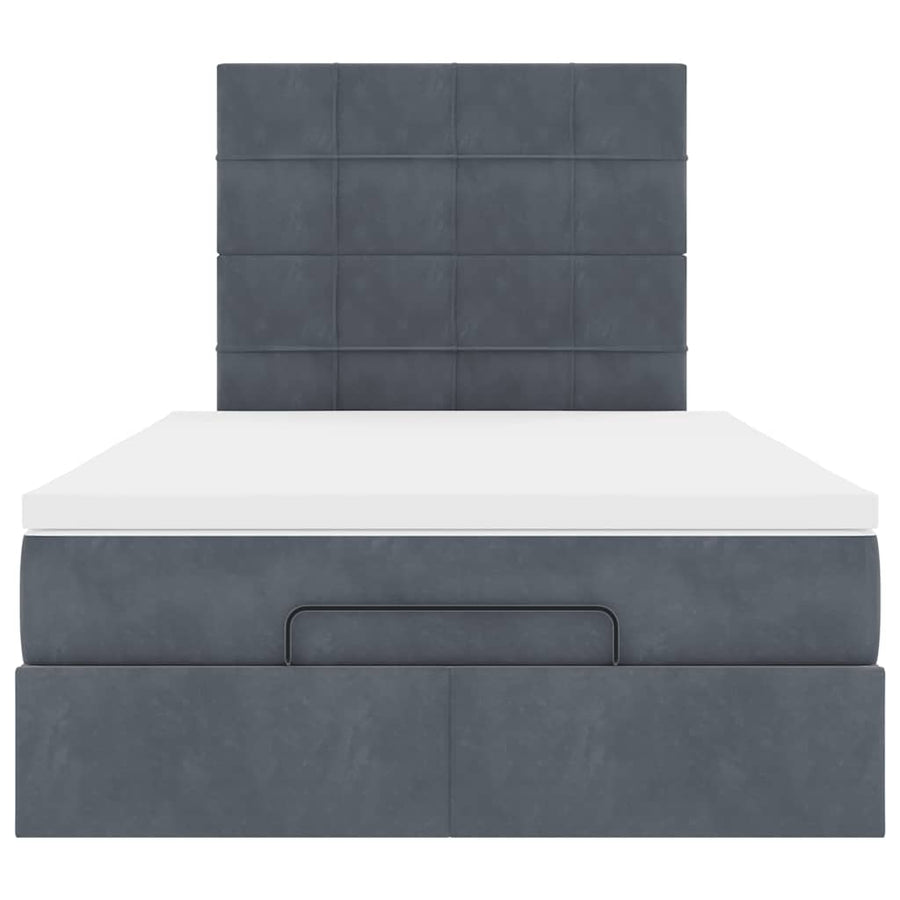 Ottoman bed met matrassen en LED's 120x200cm fluweel