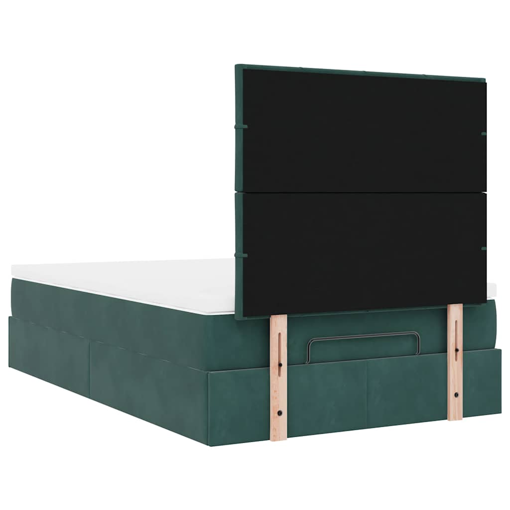 Ottoman bed met matrassen en LED's 120x200cm fluweel