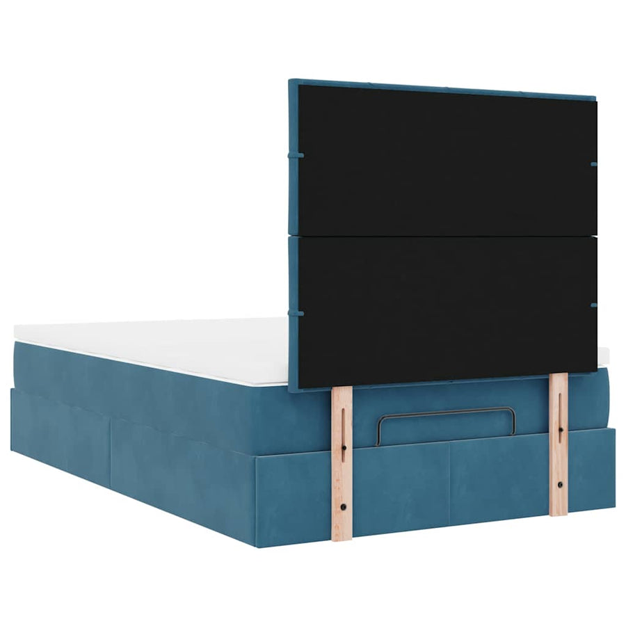 Ottoman bed met matrassen en LED's 120x200cm fluweel