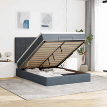 Ottoman bed met matrassen en LED's 140x190cm fluweel