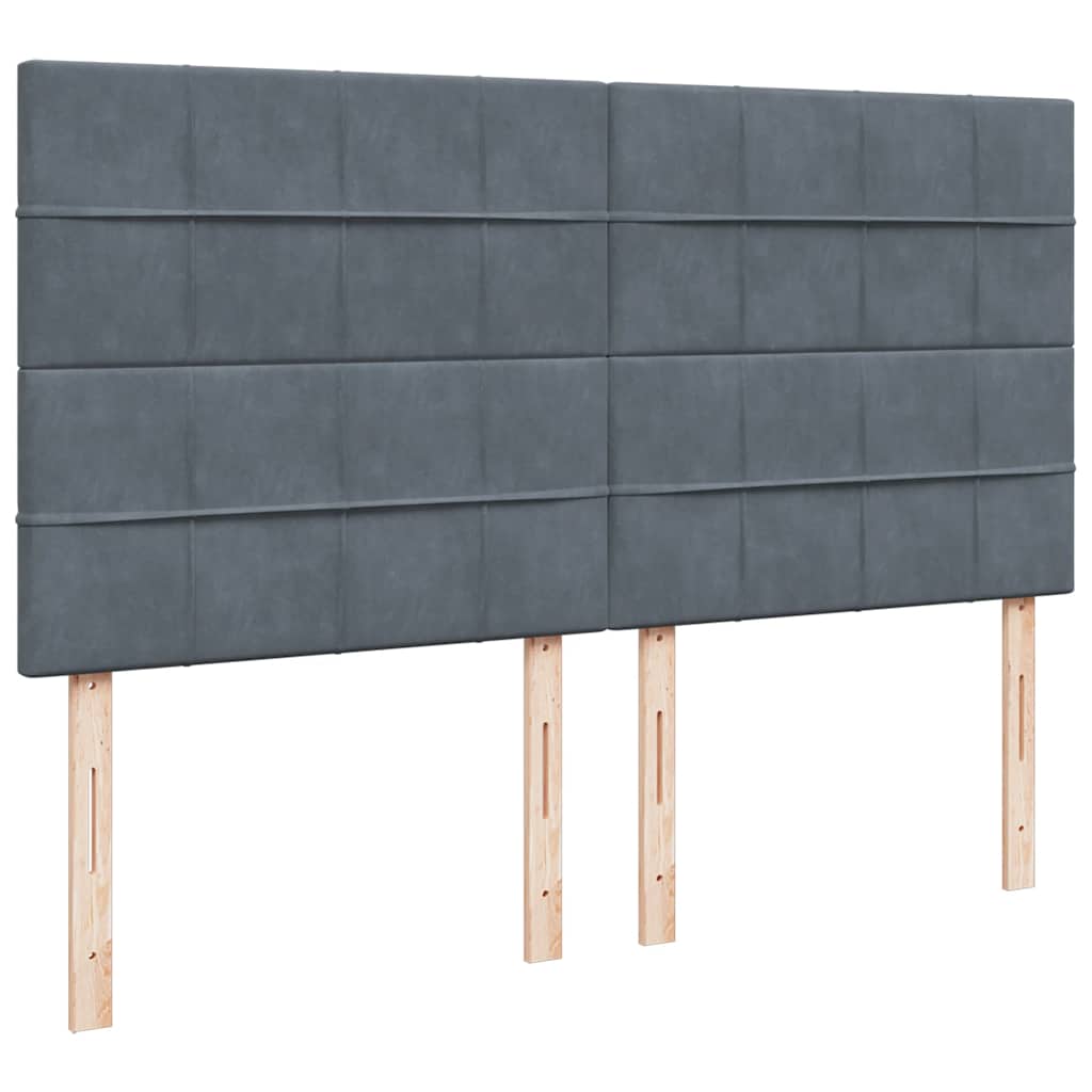 Ottoman bed met matrassen en LED's 180x200cm fluweel