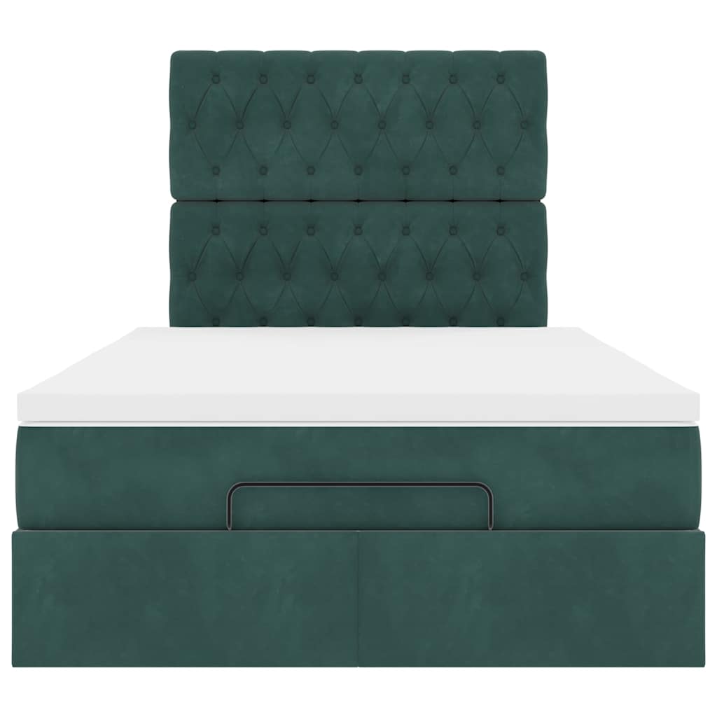 Ottoman bed met matrassen en LED's 120x190cm fluweel