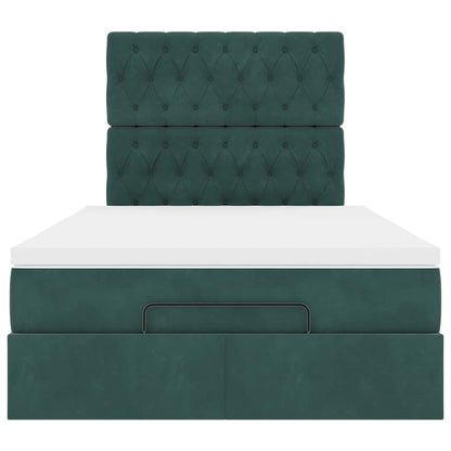 Ottoman bed met matrassen en LED's 120x190cm fluweel