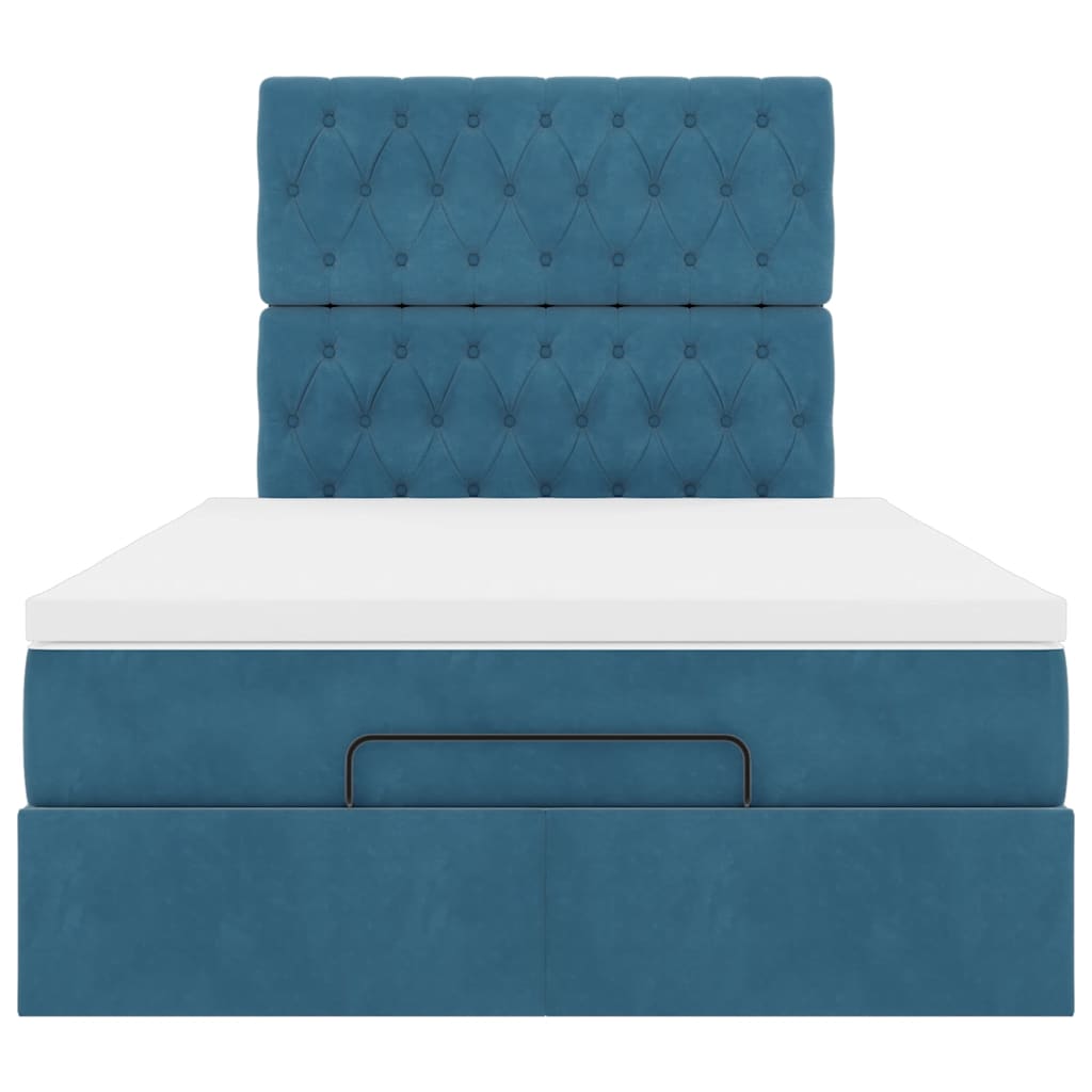 Ottoman bed met matrassen en LED's 120x190cm fluweel