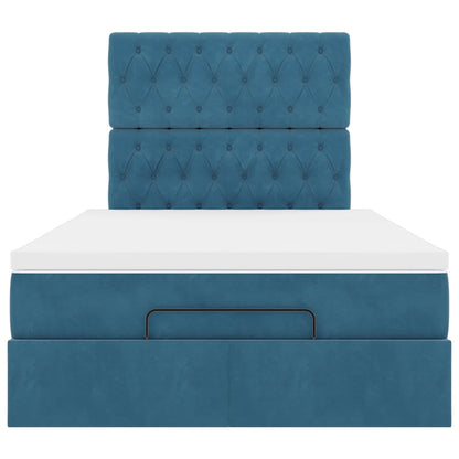 Ottoman bed met matrassen en LED's 120x190cm fluweel