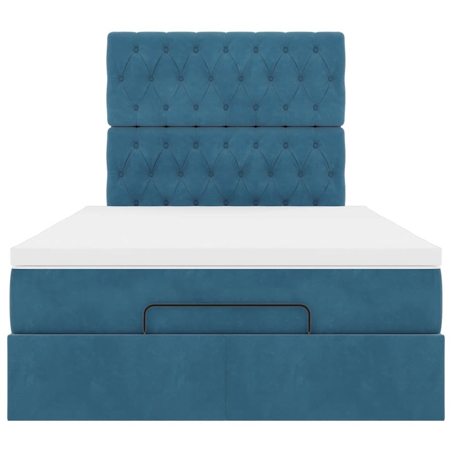 Ottoman bed met matrassen en LED's 120x190cm fluweel