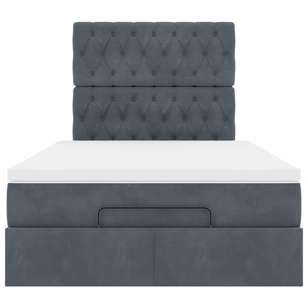 Ottoman bed met matrassen en LED's 120x200cm fluweel