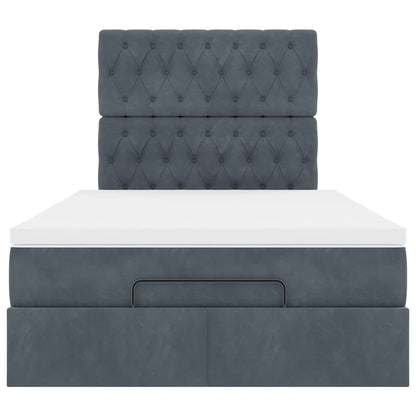 Ottoman bed met matrassen en LED's 120x200cm fluweel
