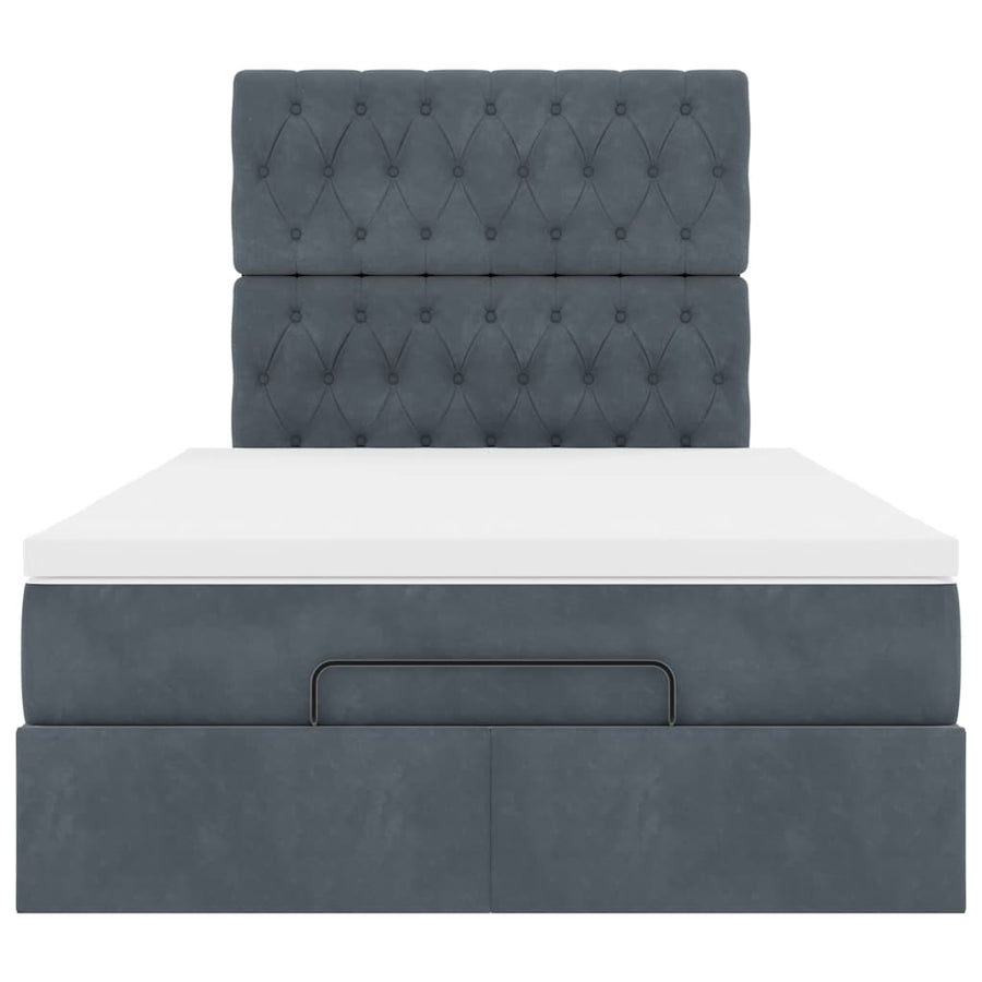 Ottoman bed met matrassen en LED's 120x200cm fluweel