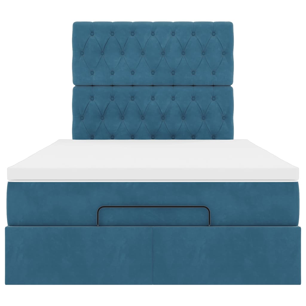 Ottoman bed met matrassen en LED's 120x200cm fluweel