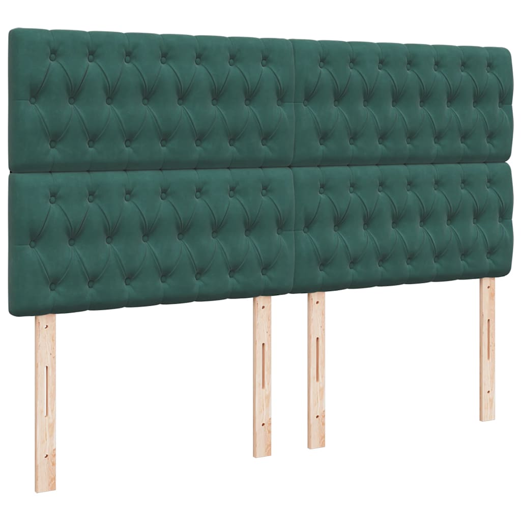 Ottoman bed met matrassen en LED's 160x200cm fluweel