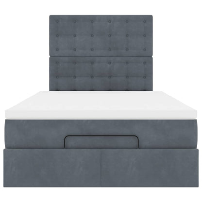 Ottoman bed met matrassen en LED's 120x190cm fluweel