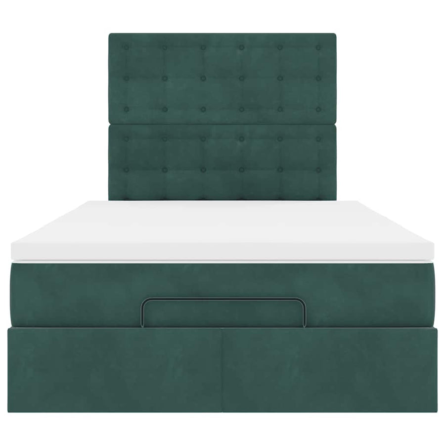 Ottoman bed met matrassen en LED's 120x190cm fluweel