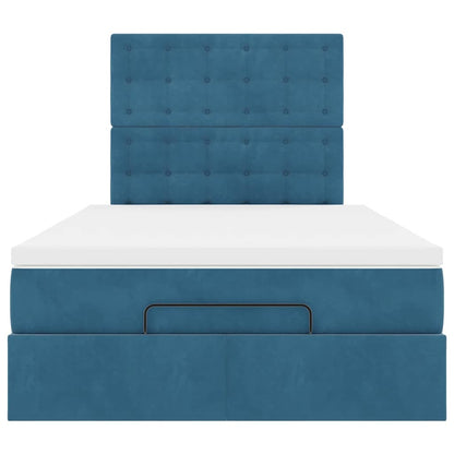 Ottoman bed met matrassen en LED's 120x190cm fluweel
