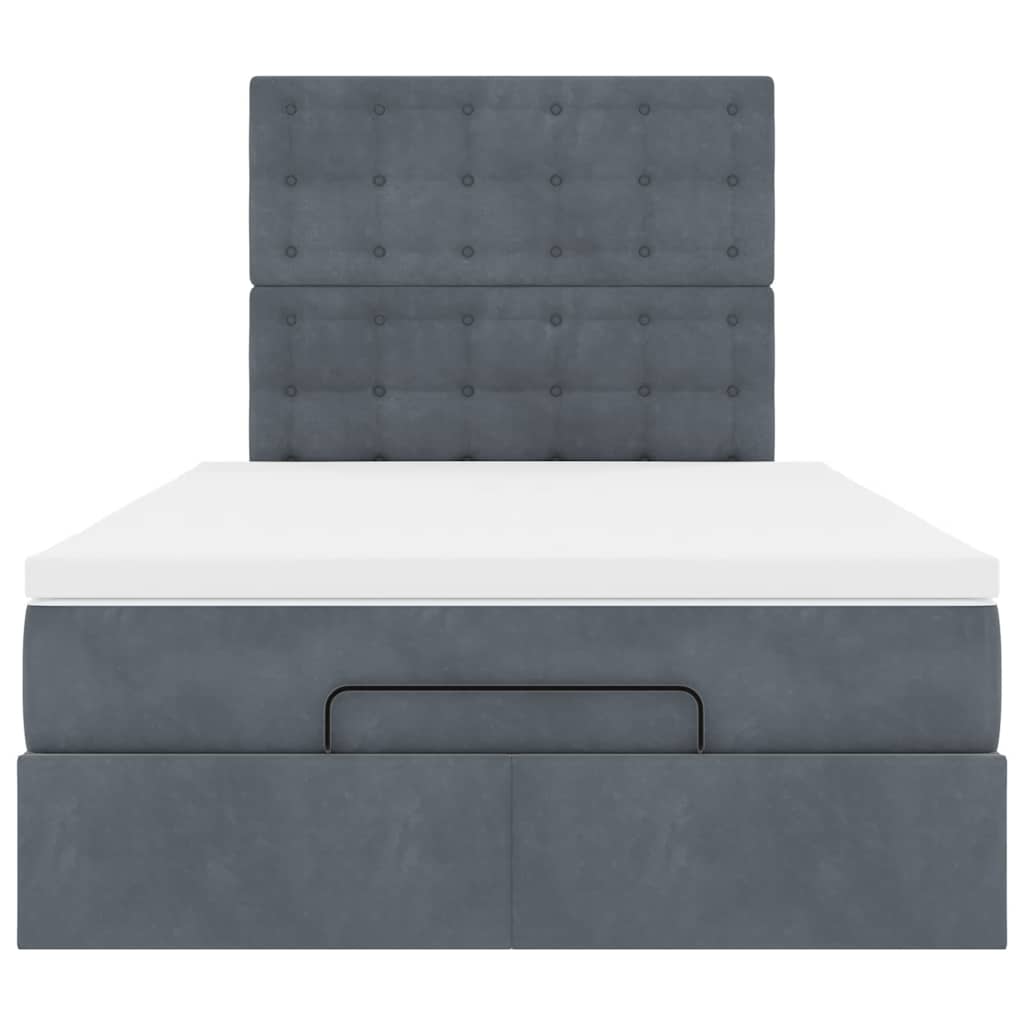 Ottoman bed met matrassen en LED's 120x200cm fluweel
