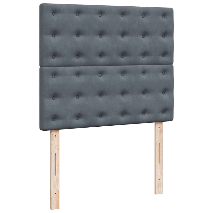Ottoman bed met matrassen en LED's 120x200cm fluweel