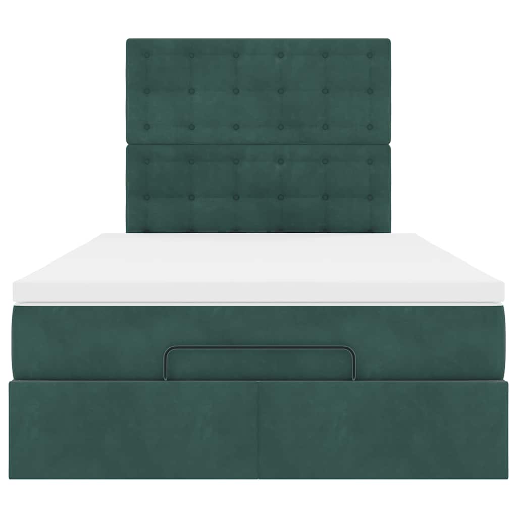 Ottoman bed met matrassen en LED's 120x200cm fluweel