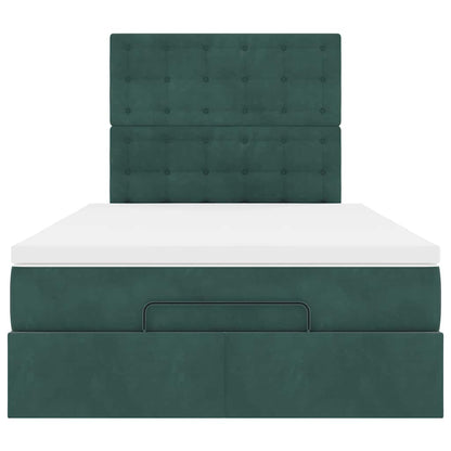 Ottoman bed met matrassen en LED's 120x200cm fluweel