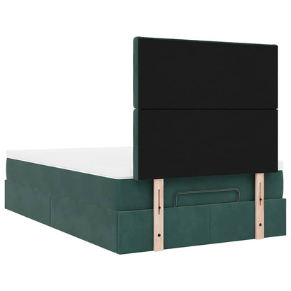 Ottoman bed met matrassen en LED's 120x200cm fluweel