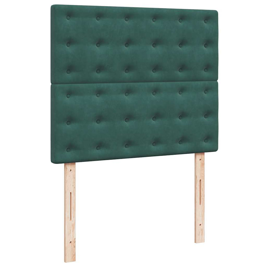 Ottoman bed met matrassen en LED's 120x200cm fluweel