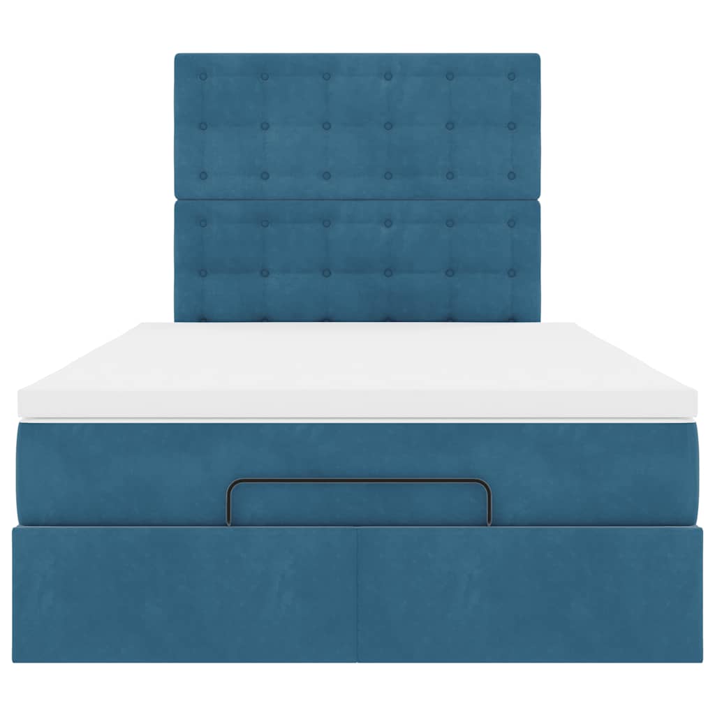 Ottoman bed met matrassen en LED's 120x200cm fluweel