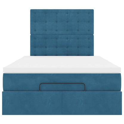 Ottoman bed met matrassen en LED's 120x200cm fluweel