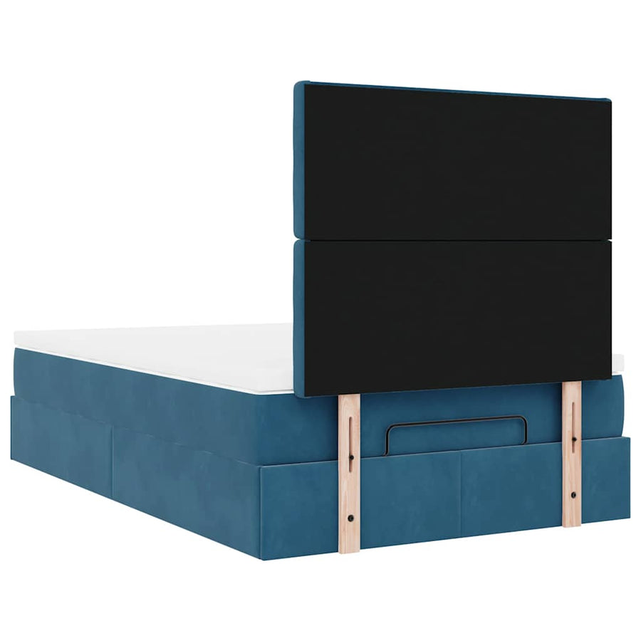 Ottoman bed met matrassen en LED's 120x200cm fluweel