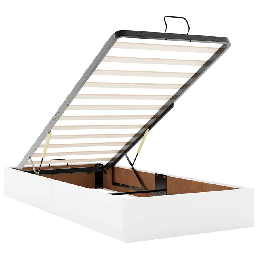 Ottoman bed met matrassen en LED's 160x200cm kunstleer