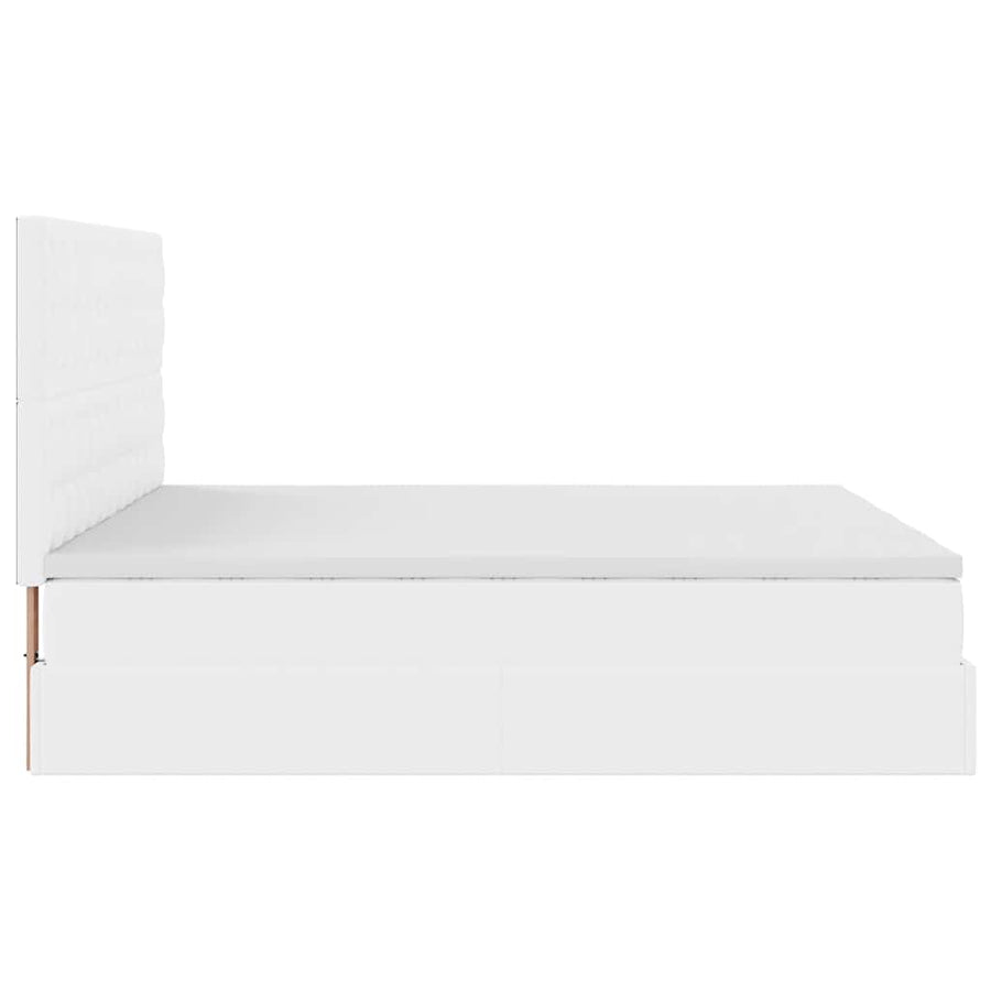 Ottoman bed met matrassen en LED's 180x200cm kunstleer