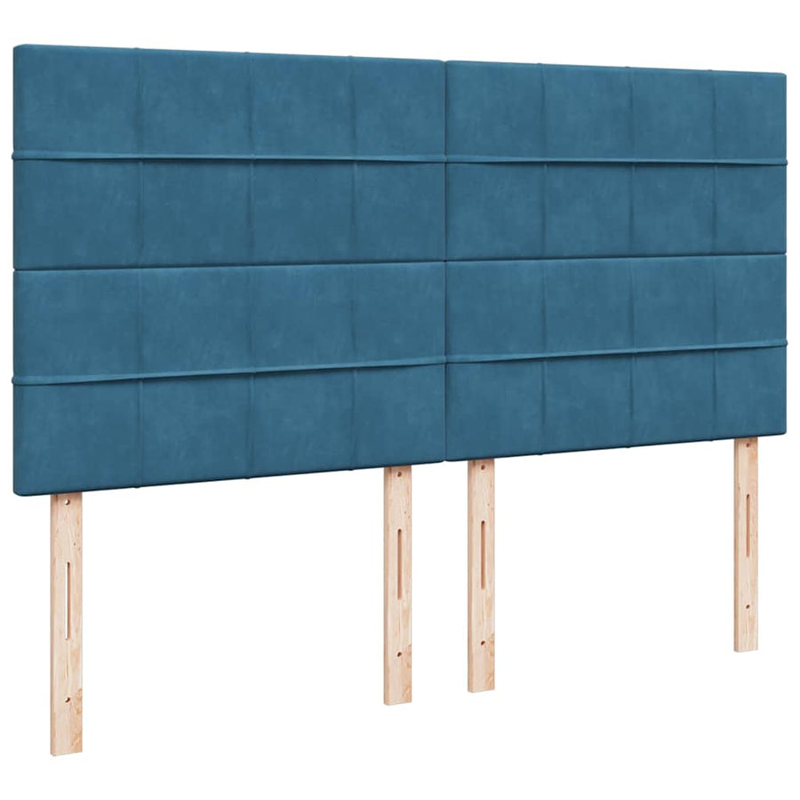 Ottoman bed met matrassen en LED's 180x200cm fluweel